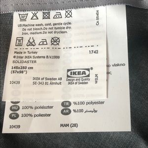 Ikea Solidaster Blackout Curtains 1 Pair Black Multicolor For Sale Online Ebay